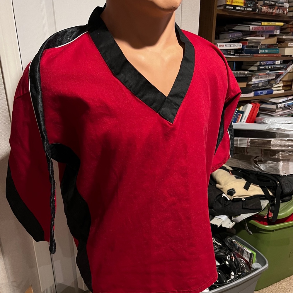 Century red team karate uniform.  Size 6 (adult male)